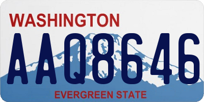 WA license plate AAQ8646