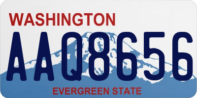 WA license plate AAQ8656