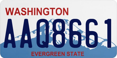 WA license plate AAQ8661