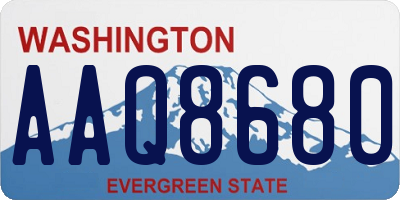 WA license plate AAQ8680