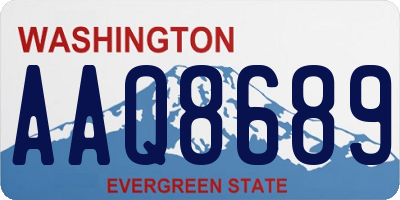 WA license plate AAQ8689