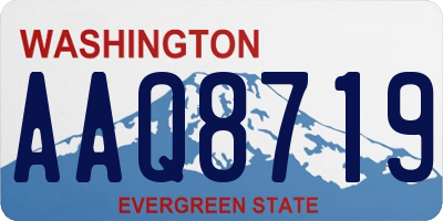WA license plate AAQ8719