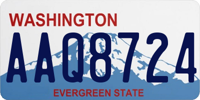 WA license plate AAQ8724