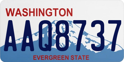 WA license plate AAQ8737