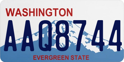 WA license plate AAQ8744