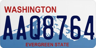WA license plate AAQ8764