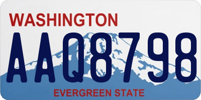 WA license plate AAQ8798