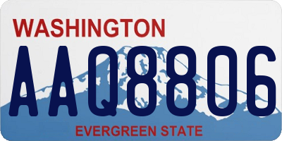 WA license plate AAQ8806