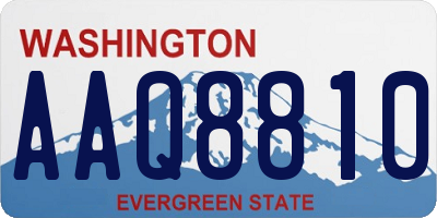 WA license plate AAQ8810