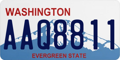 WA license plate AAQ8811