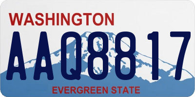 WA license plate AAQ8817