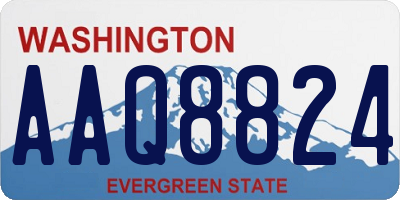 WA license plate AAQ8824