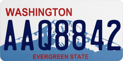 WA license plate AAQ8842