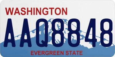 WA license plate AAQ8848