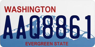 WA license plate AAQ8861