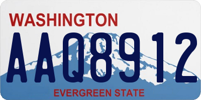 WA license plate AAQ8912