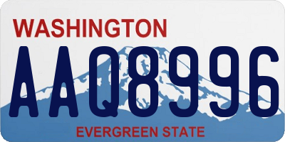 WA license plate AAQ8996