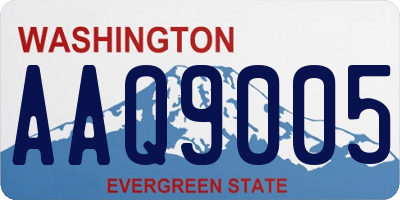 WA license plate AAQ9005
