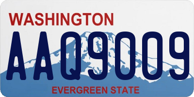 WA license plate AAQ9009