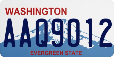 WA license plate AAQ9012