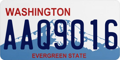WA license plate AAQ9016