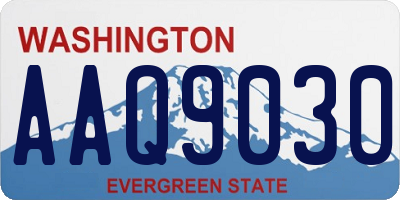 WA license plate AAQ9030
