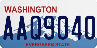 WA license plate AAQ9040
