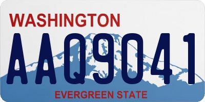 WA license plate AAQ9041