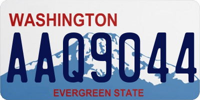 WA license plate AAQ9044