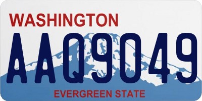 WA license plate AAQ9049