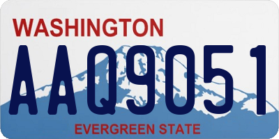 WA license plate AAQ9051