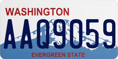 WA license plate AAQ9059