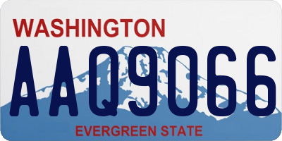 WA license plate AAQ9066