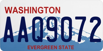 WA license plate AAQ9072