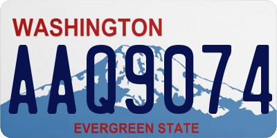 WA license plate AAQ9074