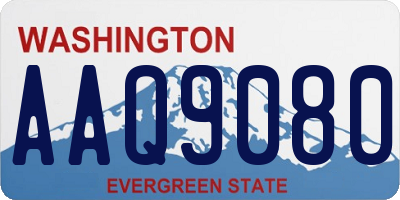WA license plate AAQ9080