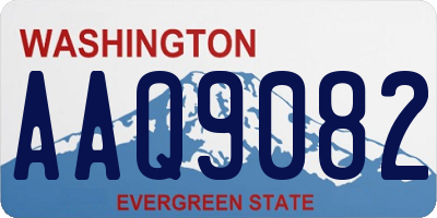 WA license plate AAQ9082