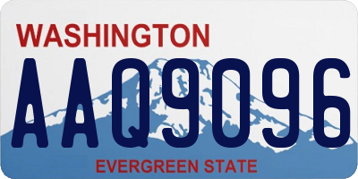 WA license plate AAQ9096
