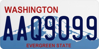 WA license plate AAQ9099