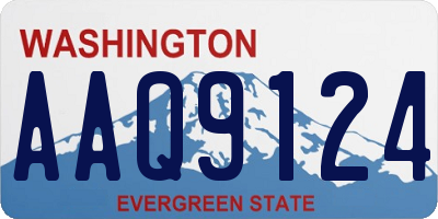 WA license plate AAQ9124