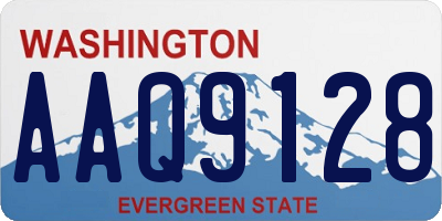 WA license plate AAQ9128