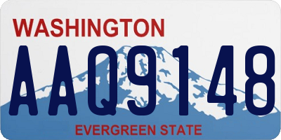 WA license plate AAQ9148