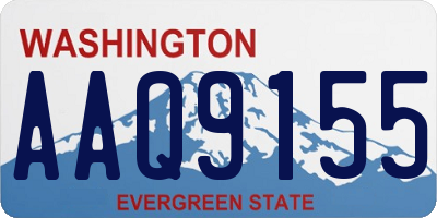 WA license plate AAQ9155