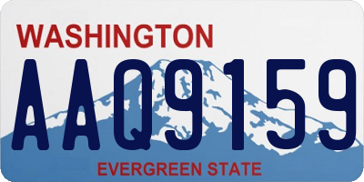 WA license plate AAQ9159