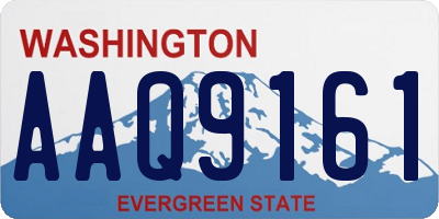 WA license plate AAQ9161