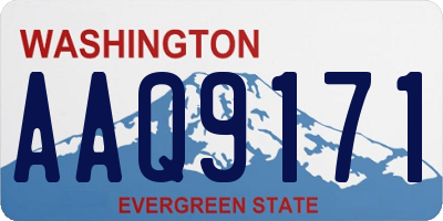 WA license plate AAQ9171