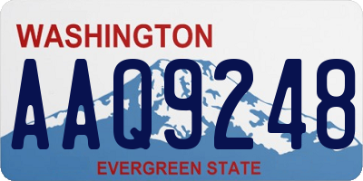 WA license plate AAQ9248