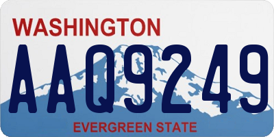 WA license plate AAQ9249