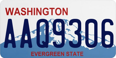 WA license plate AAQ9306