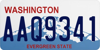 WA license plate AAQ9341
